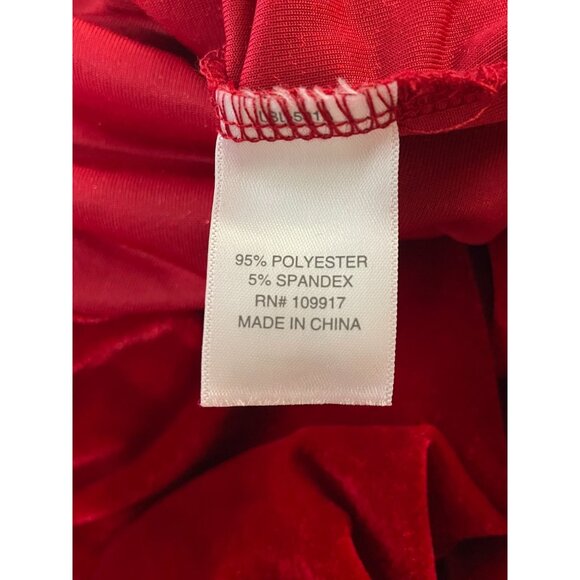 Pajamagram Women's Red Long Sleeve Round Collar Blouse Shirt Sz S - NWT - Picture 8 of 10